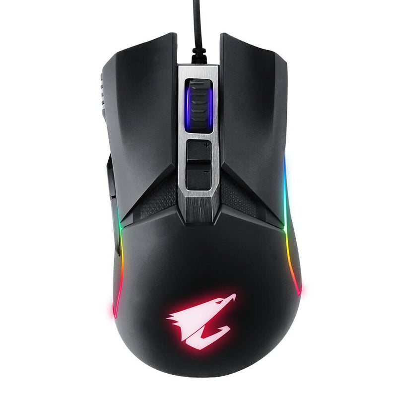 GIGABYTE AORUS M5 kabelgebundene Gaming Maus - mattschwarz