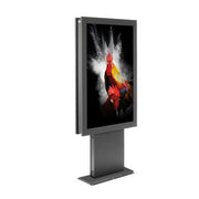 Hagor vis-it® HP Bolt-Down 43' Indoorstele Portrait inkl. Schutzglasscheibe