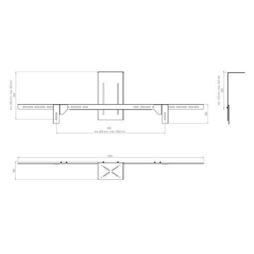 Hagor HA Cam Holder XXL 86 - 110' Universal-Kamerahalterung
