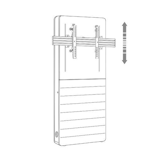 Hagor CON-Line® W Lift 55 - 75' Medienstelen-Lift Boden-Wand-Montage