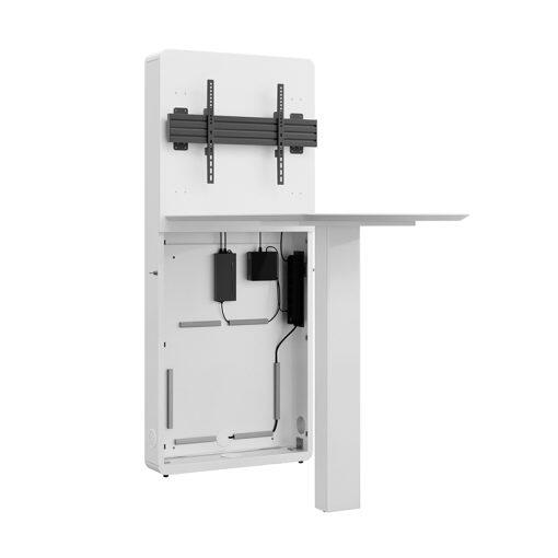 Hagor CON-Line® W Table 32 - 55' Medienstele Boden-Wand-Montage inkl. Stehtisch