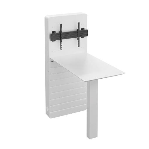 Hagor CON-Line® W Table 32 - 55' Medienstele Boden-Wand-Montage inkl. Stehtisch