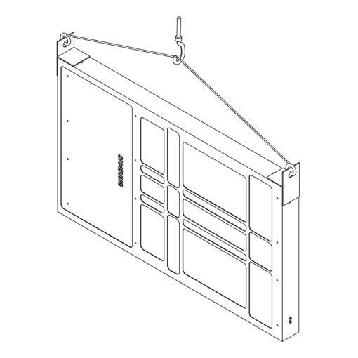 Hagor Hanging Aid Samsung OH 75/85 Optionale Montagehilfe