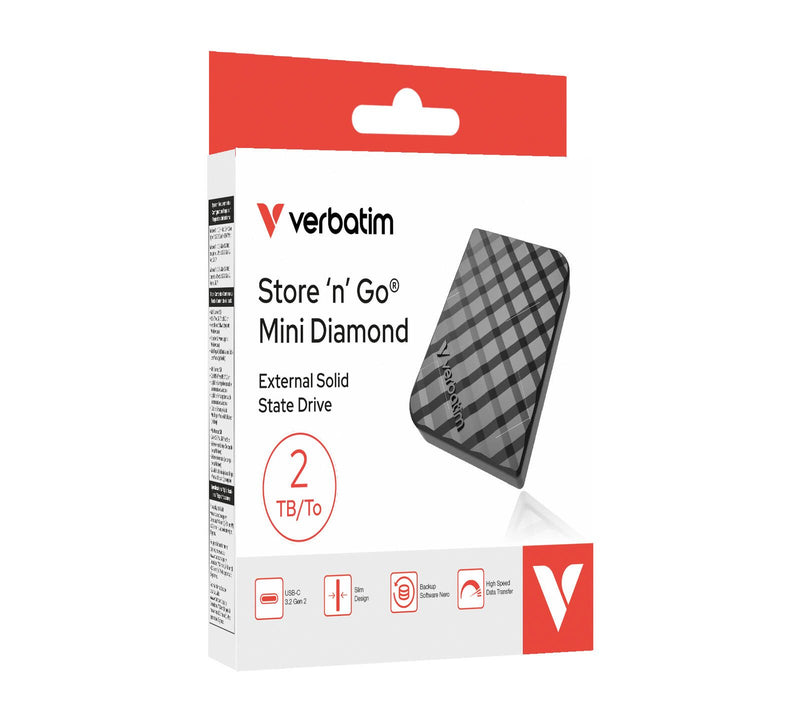 Verbatim Store 'n' Go Mini Diamond Externe SSD 2 TB