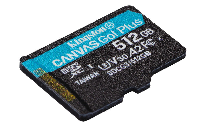 Kingston Technology 512GB microSDXC Canvas Go Plus 170R A2 U3 V30 Speicherkarte + Adapter Speicherkarte 512 GB