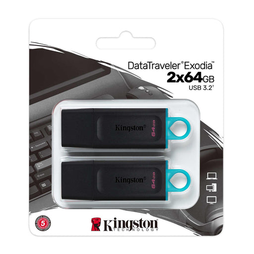Kingston DataTraveler Exodia USB-Stick 64 GB, 2 St