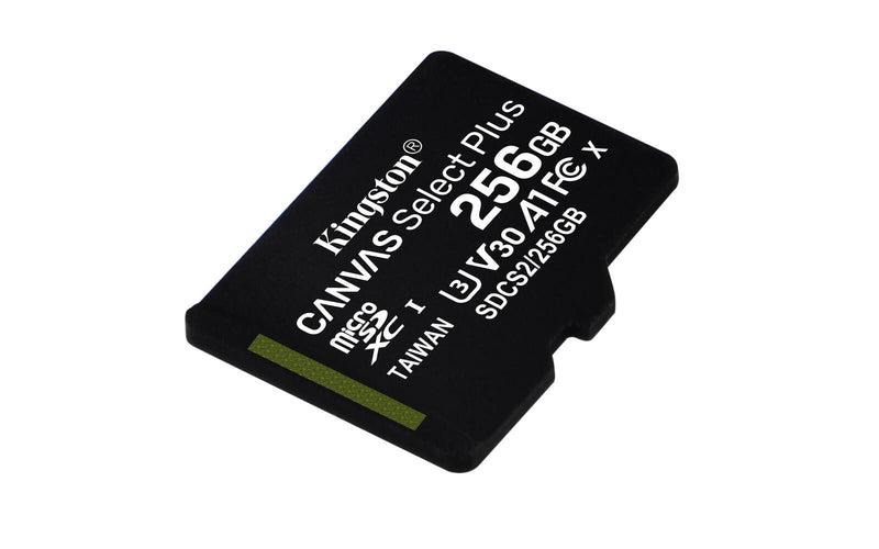 Kingston Technology 256GB micSDXC Canvas Select Plus 100R A1 C10 Speicherkarte + Adapter Speicherkarte 256 GB