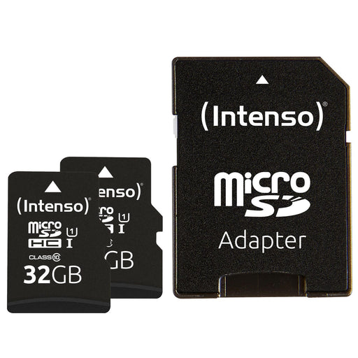 Intenso Doppelpack microSDHC - 32 GB, inkl. SD-Adapter