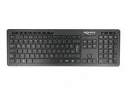 Delock Silent kabellose Tastatur - QWERTZ Deutsch - Schwarz
