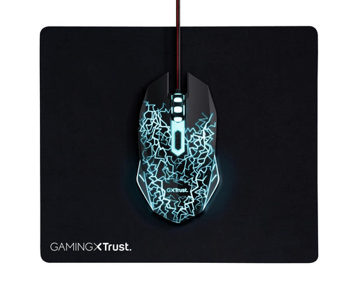 Trust Gaming Gamer-Maus und Mauspad - Schwarz