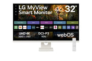 LG MyView 32SR73U-W 4K UHD Smart Monitor 80 cm (31.5')