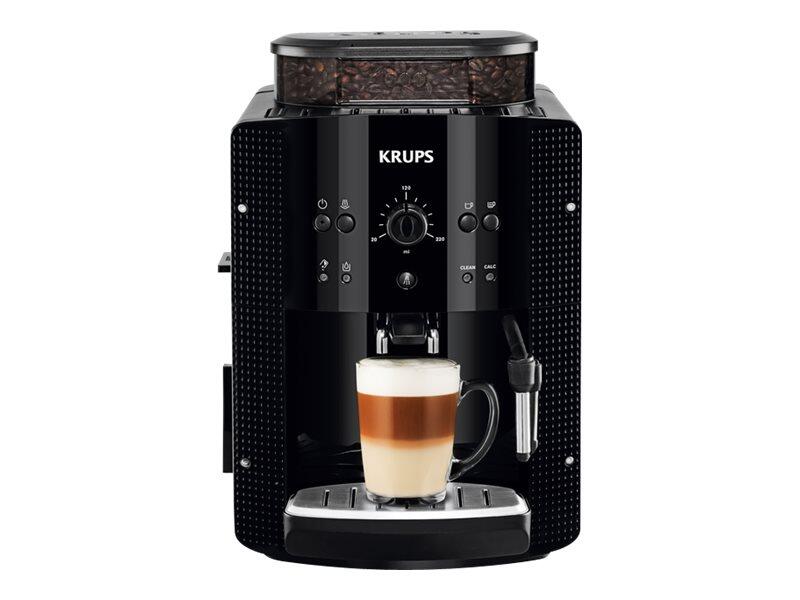 Krups EA8108 - automatische Kaffeemaschine mit Milchaufschäumer - schwarz
