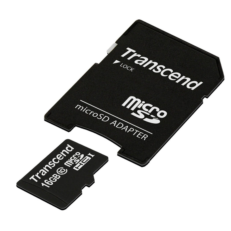Transcend TS16GUSDHC10 microSDHC Speicherkarte 16 GB