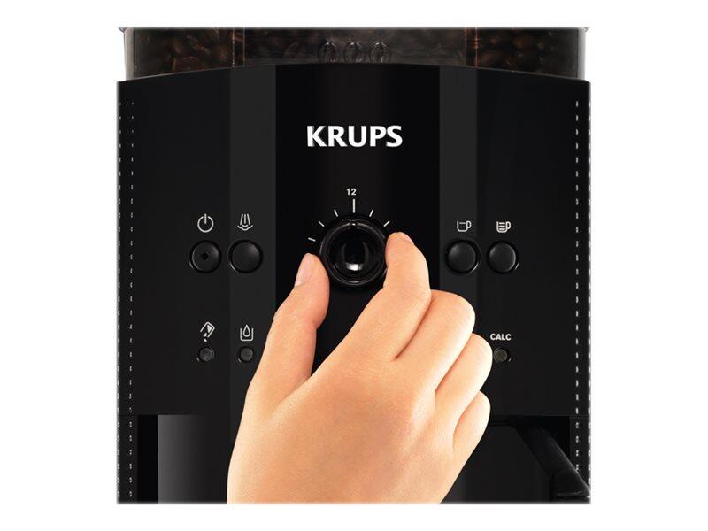 Krups EA8108 - automatische Kaffeemaschine mit Milchaufschäumer - schwarz