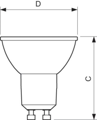 Philips CorePro LEDspot - LED-Spot-Glühbirne - GU10 - 3.5 W - Warmweiß - 2700 K
