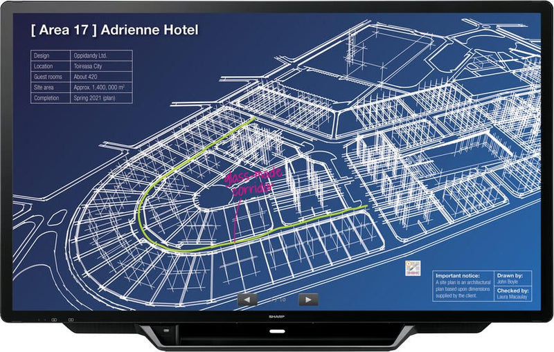 Sharp PN70TH5 Interaktives Touch Display 176,6cm (70 Zoll)