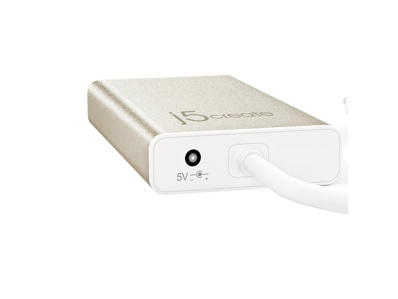j5create 3-Port USB Hub (with Ethernet) USB-Hubs - USB 3.0 - 3 - silber