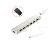 j5create 7-Port USB3.0 Hub USB-Hubs - USB 3.1 - 7 - Gold