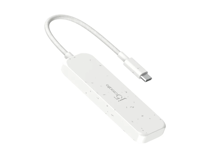 j5create USB-C to 4-Port USB Hub USB-Hubs - USB 3.2 - 4 - Weiß