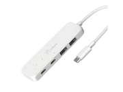 j5create USB-C to 4-Port USB Hub USB-Hubs - USB 3.2 - 4 - Weiß