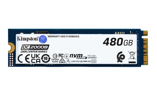 Kingston DC2000B PCIe 4.0 NVMe M.2 SSD - 480GB