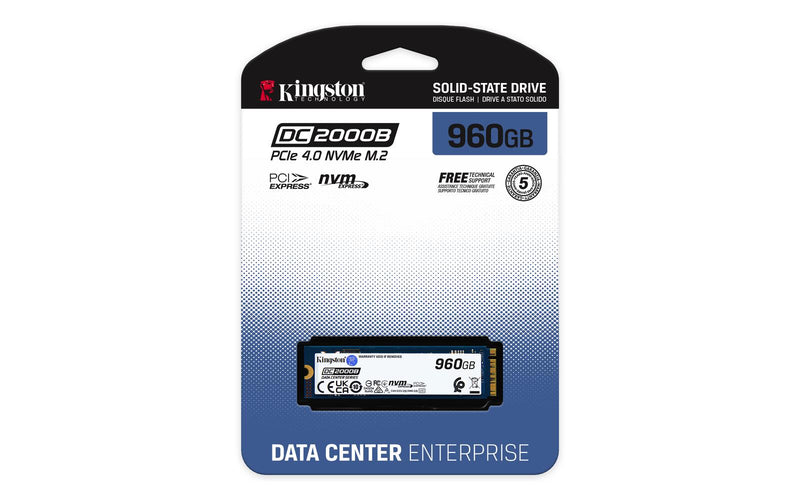 Kingston DC2000B PCIe 4.0 NVMe M.2 SSD - 960GB