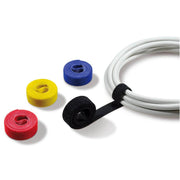 LABEL THE CABLE Klettband rot, gelb, schwarz, blau