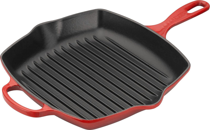 Le Creuset quadratische Grillpfanne 26cm, kirschrot