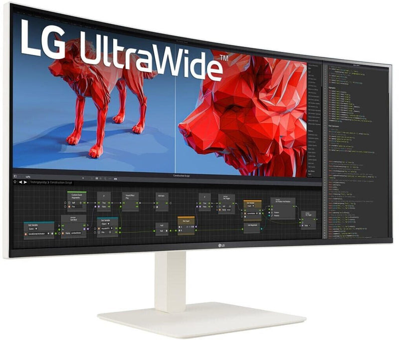 LG UltraWide 38WR85QC-W Curved Monitor 96,5cm (38Zoll), Weiß