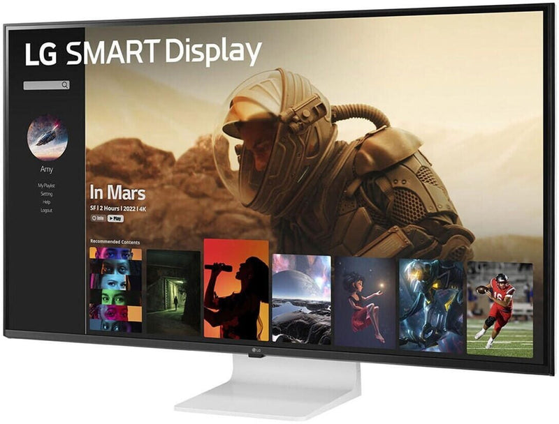 LG 43SQ700S-W Smart Monitor 107,9cm (42,5 Zoll), Weiß