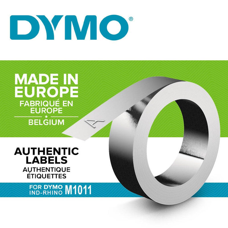 DYMO® Original IND-Prägeband für Rhino M1011, 12mm x 3.65m, Aluminium, haftend