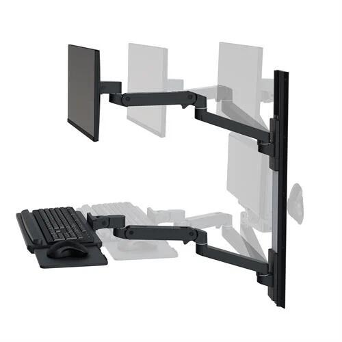 Ergotron LX Pro Wandhalterung - für LCD-Display / Tastatur / Maus - weiß