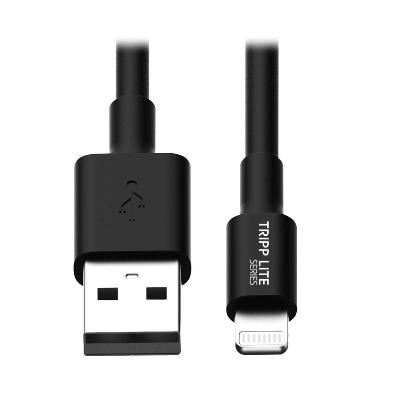 Eaton Tripp Lite Series USB-A zu Lightning Sync/Charge Kabel, MFi Certified - Schwarz, Stecker/Stecker, USB 2.0, 6 ft. (