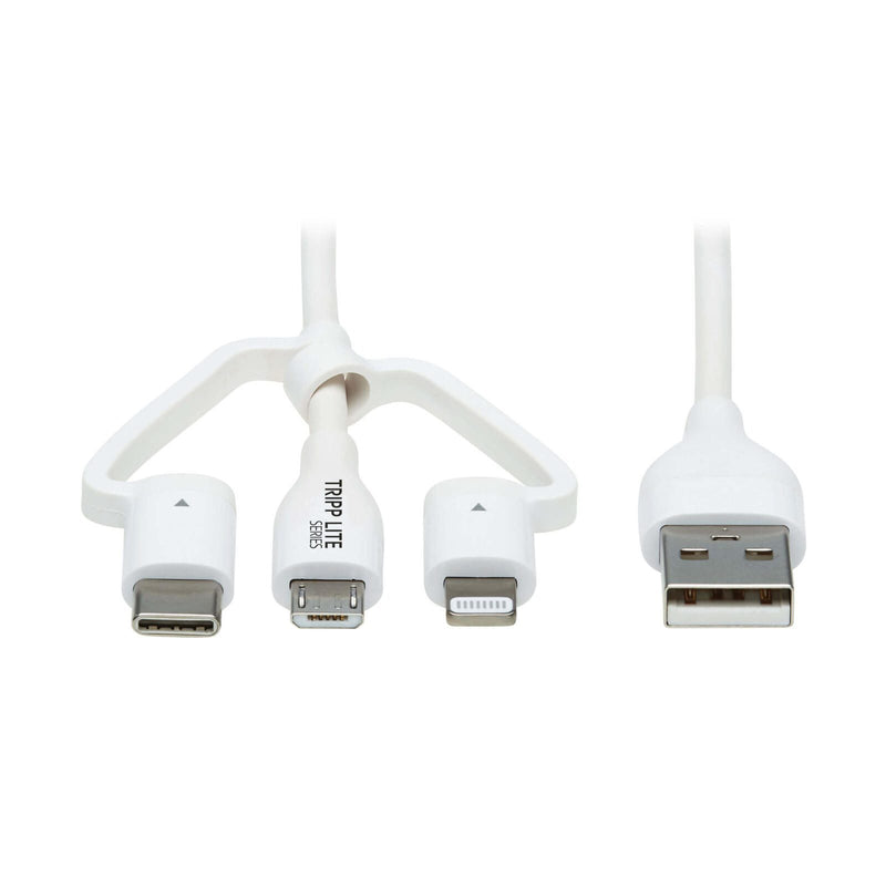Eaton Tripp Lite Series Safe-IT Aufladekabel USB-A zu Lightning/ Mikro USB-B/ USB-C (1.2m)