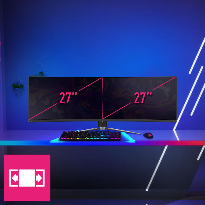 MSI MPG 491CQPXDE QD-OLED Dual QHD Curved Gaming Display 124,5 cm (49')