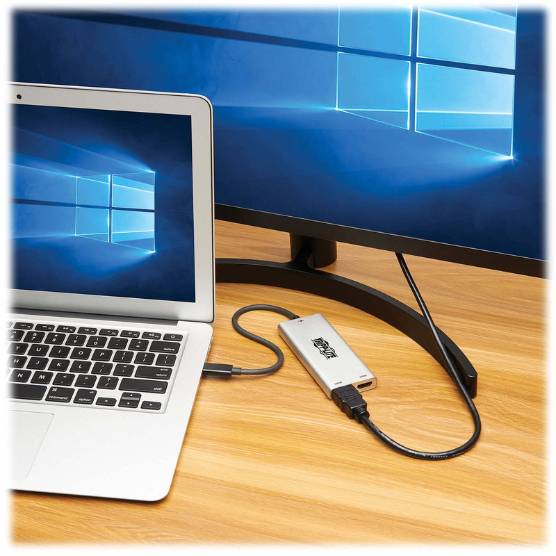 Eaton Tripp Lite Series Dual-Monizur Thunderbolt 3 zu HDMI Adapter (M/2xF) - 4K 60 Hz, 4:4:4, Silver