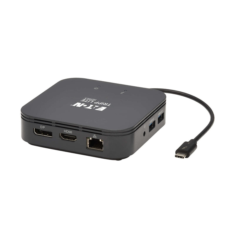 Eaton Tripp Lite Series Thunderbolt 3 Dual Monizur Docking Station - 8K/30Hz DisplayPort, 4K/60Hz HDMI, USB 3.2 Gen 2, G