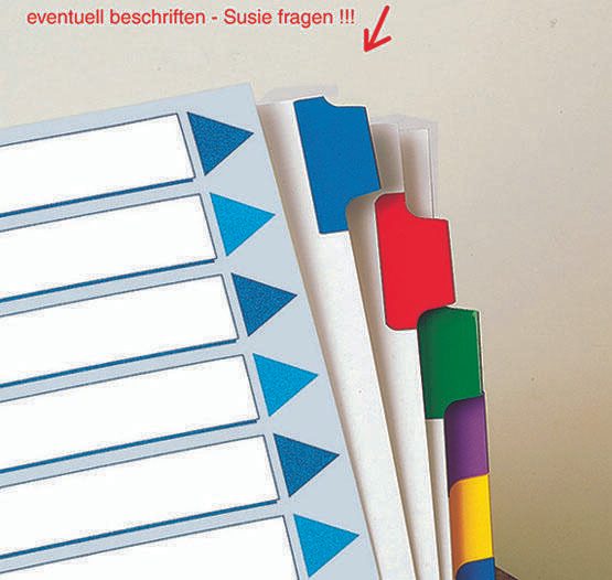 Esselte Ordnerregister Vollformat blanko DIN A4
