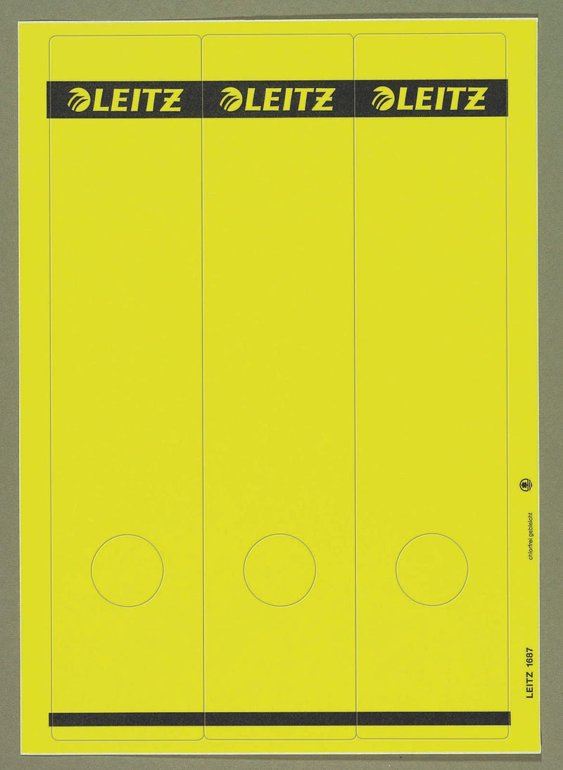 LEITZ 1687 Ordneretiketten für 8 cm Rückenbreite 61,5 x 285,0 mm