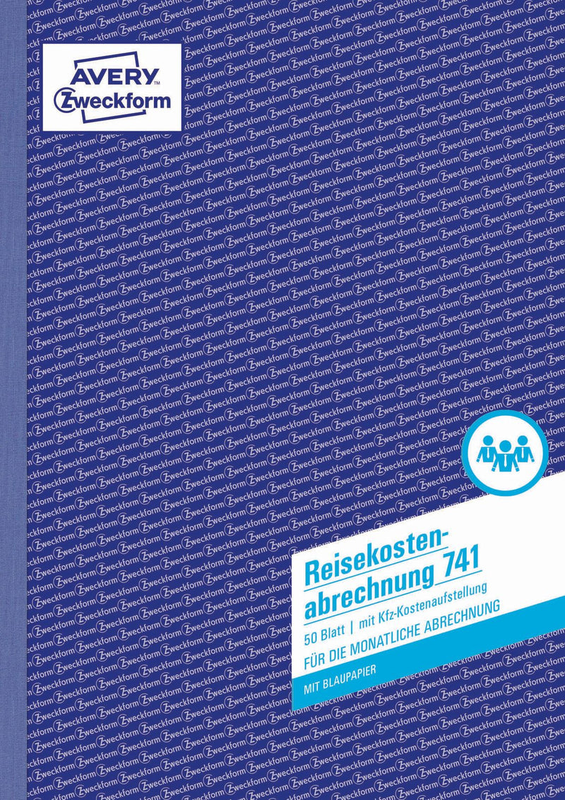 AVERY Zweckform Formularbuch Reisekostenabrechnung monatlich DIN A4 1x 50 Seiten