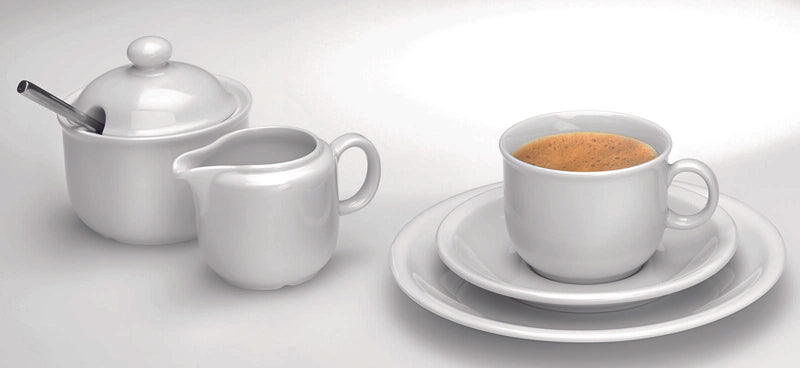 Seltmann Weiden Compact Kaffeeservice Kaffeebecher: 0,25 l, Kaffeetassen: 0,21 l, Sahnegießer: 0,17 l weiß