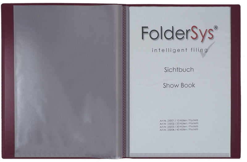 FolderSys Sichtbuch FolderSys® DIN A4 bordeaux