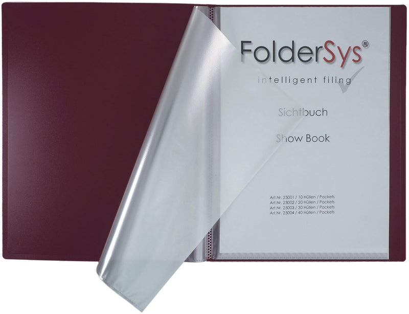 FolderSys Sichtbuch FolderSys® DIN A4 bordeaux