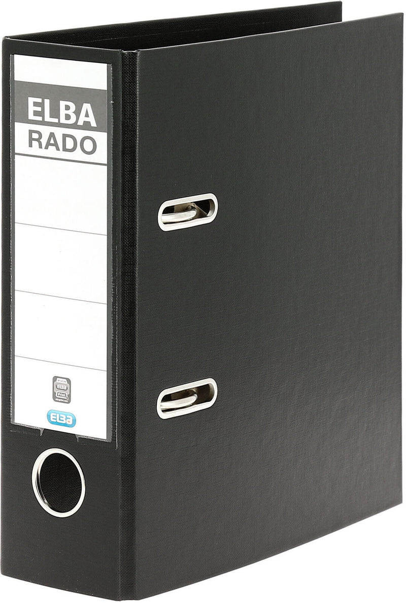 ELBA Ordner Rückenbreite 7.5 cm DIN A5 hoch Kunststoff schwarz