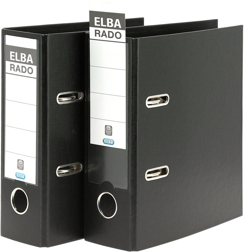 ELBA Ordner Rückenbreite 7.5 cm DIN A5 hoch Kunststoff schwarz