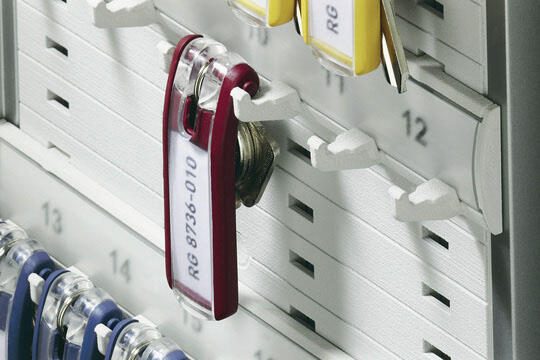 DURABLE Schlüsselkasten mit 18 Zylinderschloss alu, schwarz