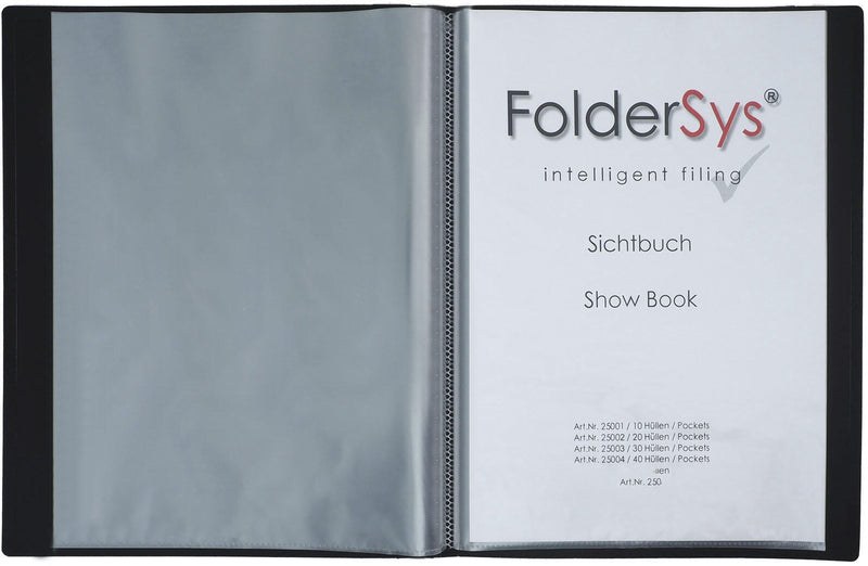 FolderSys Sichtbuch FolderSys® DIN A4 schwarz