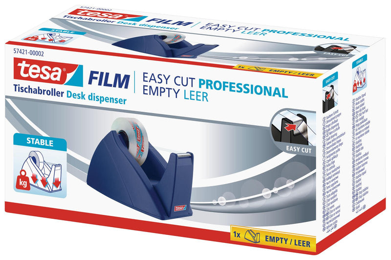 tesa Easy Cut® Tischabroller royalblau