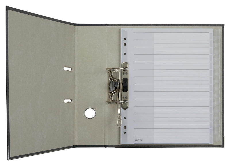 LEITZ Ordnerregister Vollformat, Überbreite blanko DIN A4