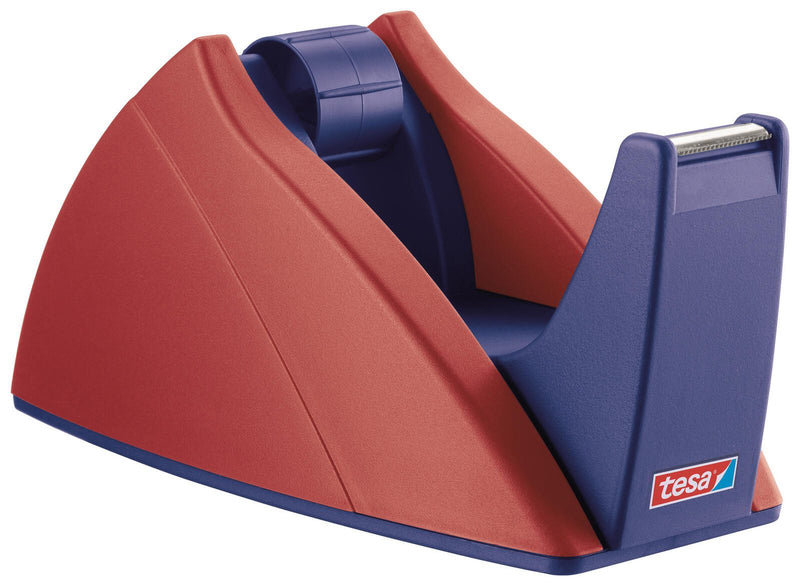 tesa Easy Cut® Tischabroller rot/blau